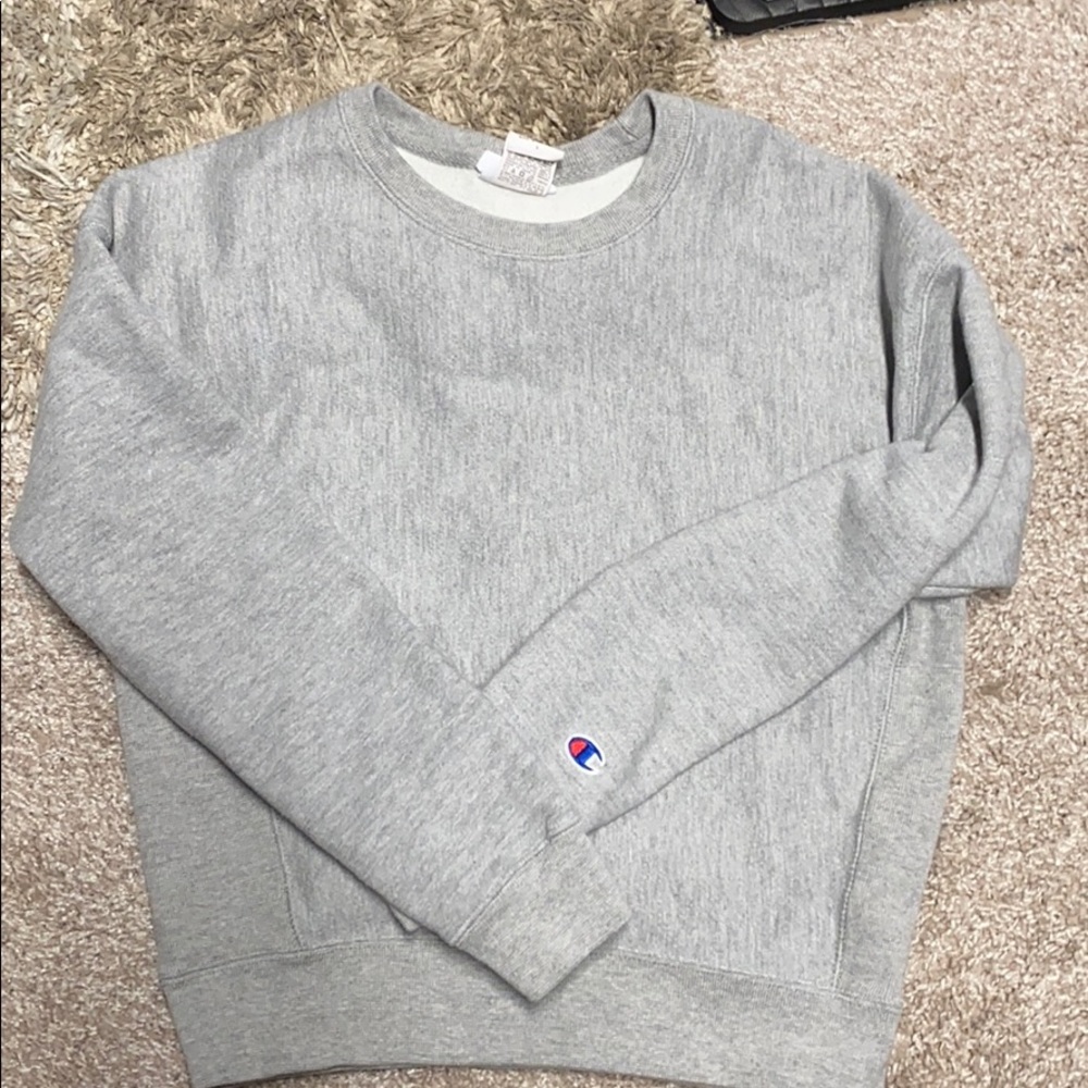 Gray champion sweatshirt